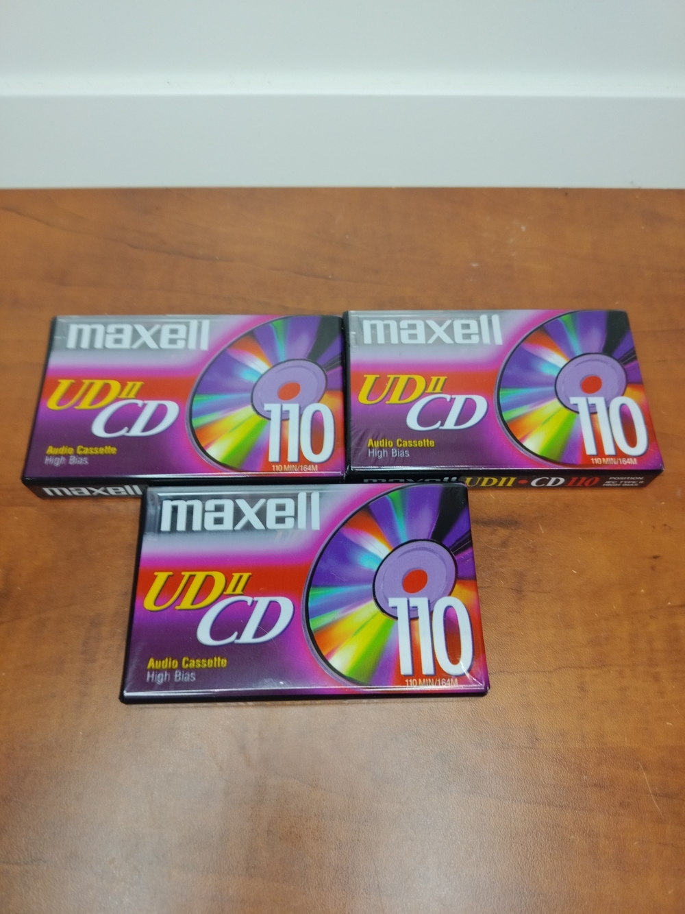 UDII CD 110 Maxell Audio Cassette (Purple) - 3 Pack